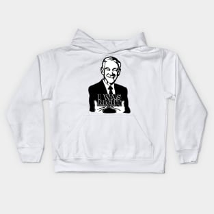 Ron Paul I Was Right Kids Hoodie